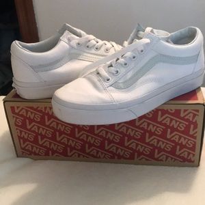 Brand new white vans